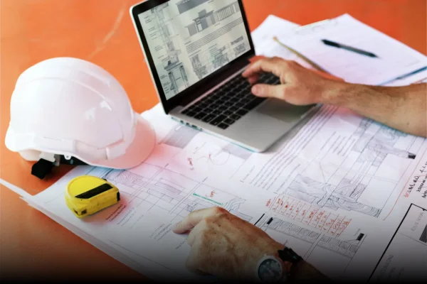 4 Laptop, Paperwork, Construction